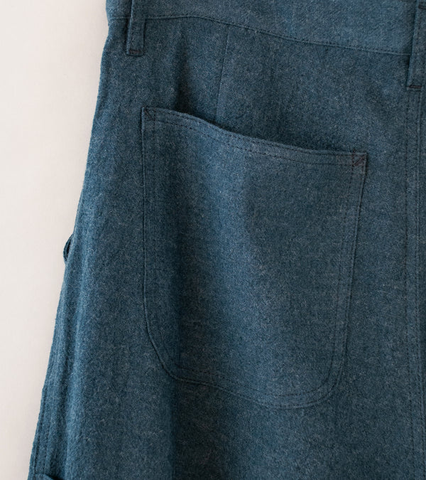 Royce Hill ‘Work Trouser Two’ (Blue Linen Wool)