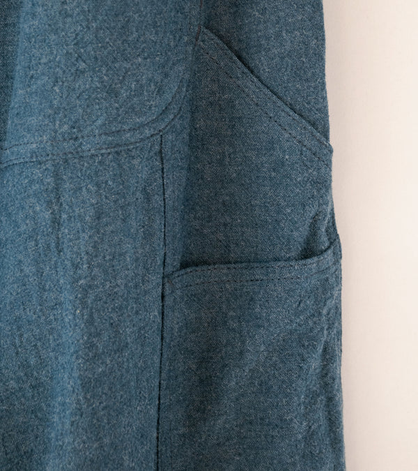 Royce Hill ‘Work Trouser Two’ (Blue Linen Wool)