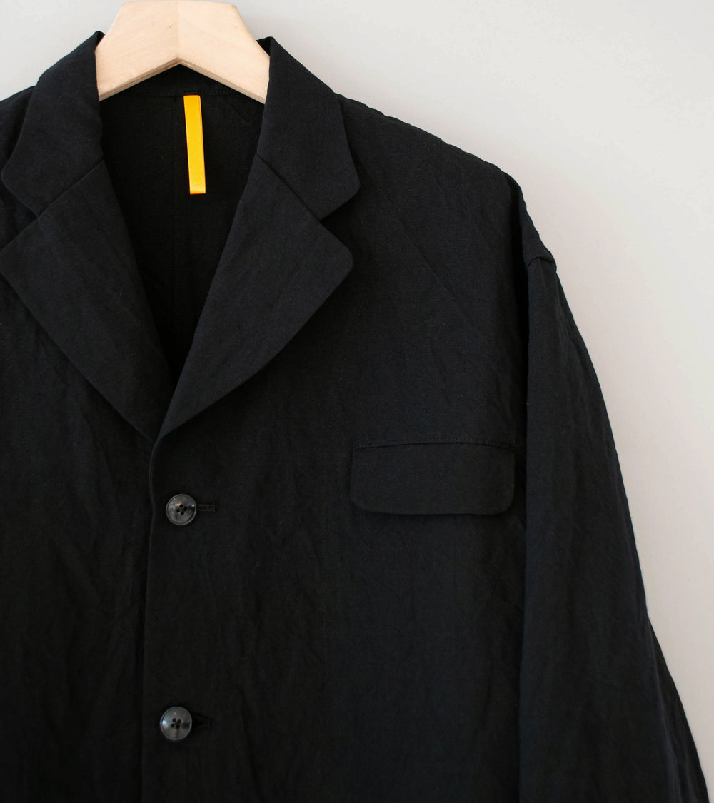 MAN-TLE 'R20 Y4 Big Blazer' (Black Linen)