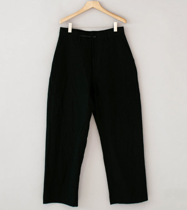 MAN-TLE 'R20 P4 Wide Pants' (Black Linen)