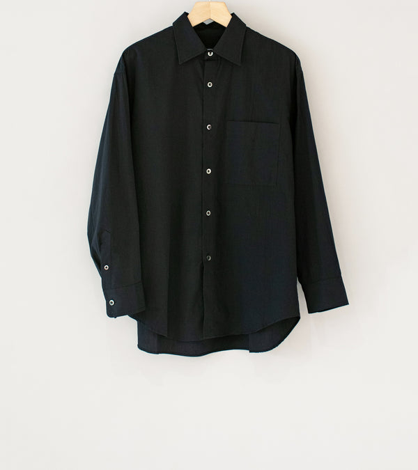 Arpenteur 'Doris Shirt' (Black Mini Seersucker)