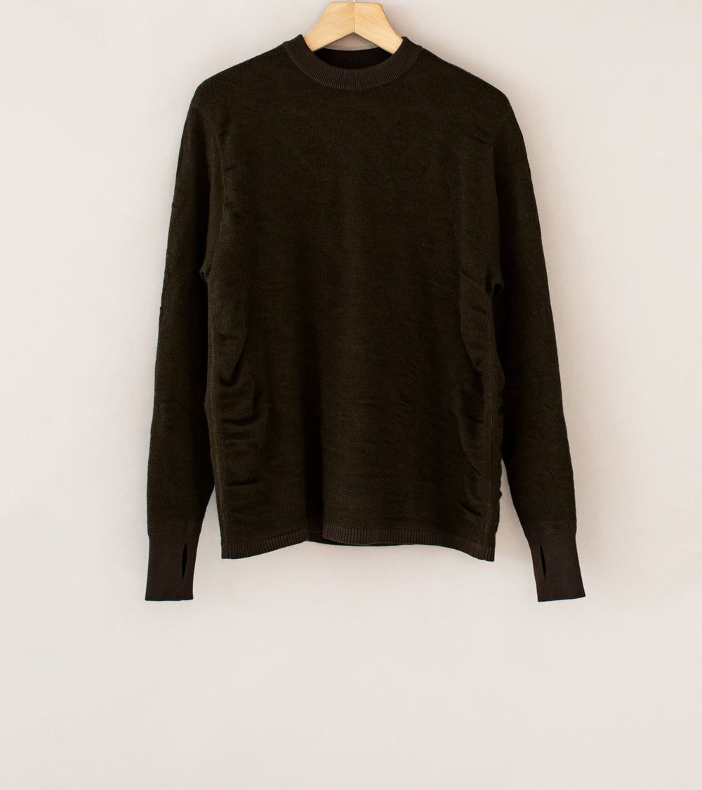 Goldwin 0 'Reaction Diffusion Knit Top' (Dark Brown)