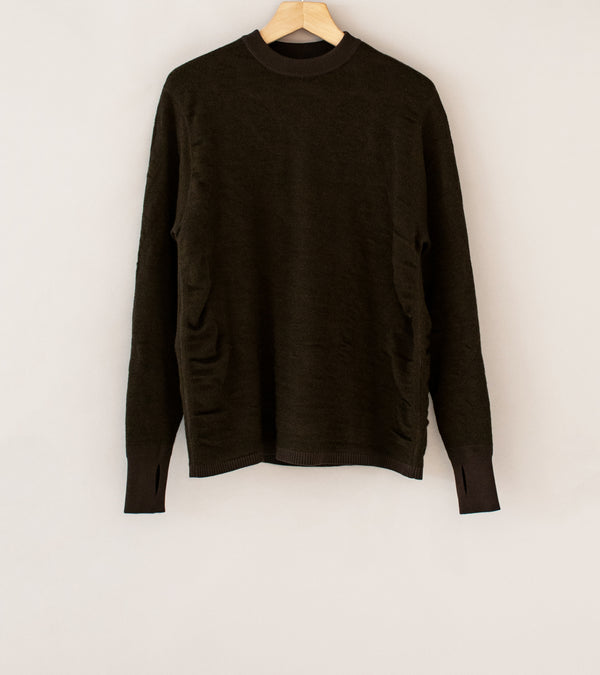 Goldwin 0 'Reaction Diffusion Knit Top' (Dark Brown)