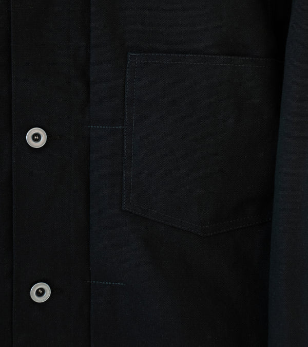 James Coward 'Range Jacket' (Black Waxed Cotton Washi Duck)