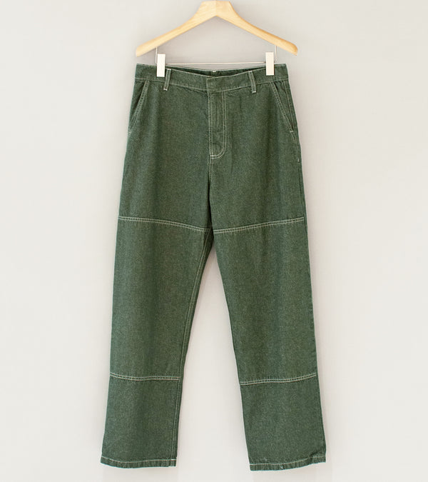 Arpenteur '4 Pocket Trousers' (Green Stonewash Denim)