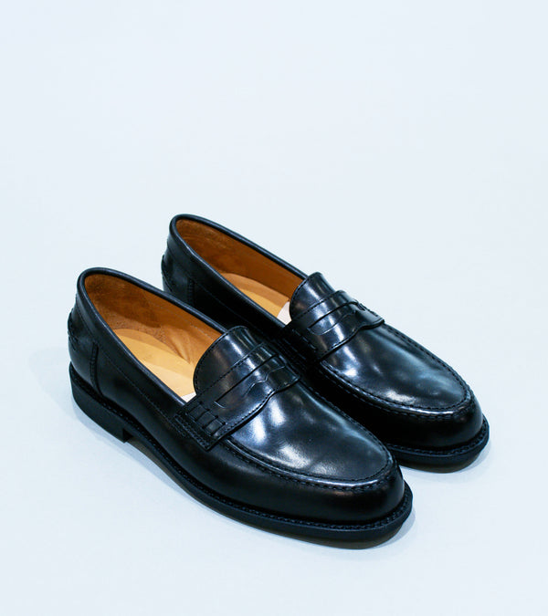 Ludwig Reiter 'College Loafer' (Black Vintage Pull Up Leather)