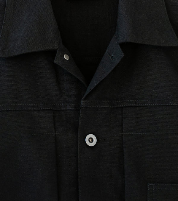 James Coward 'Range Jacket' (Black Waxed Cotton Washi Duck)