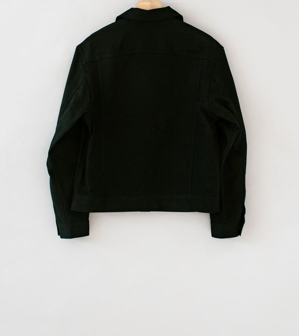 James Coward 'Range Jacket' (Black Waxed Cotton Washi Duck)