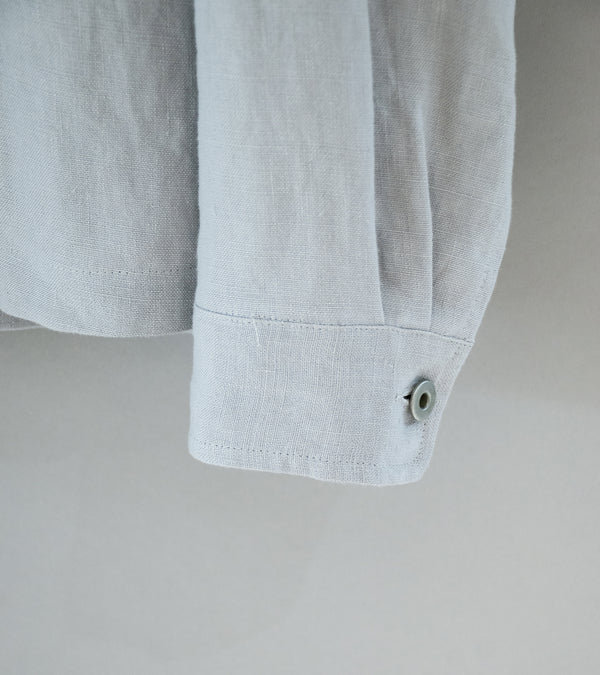James Coward 'Travail Shirt' (Corsica Sky Belgian Linen)