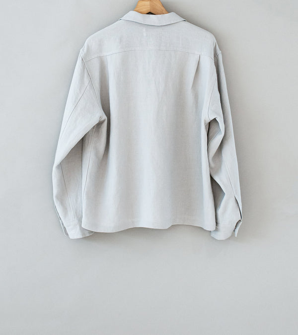 James Coward 'Travail Shirt' (Corsica Sky Belgian Linen)