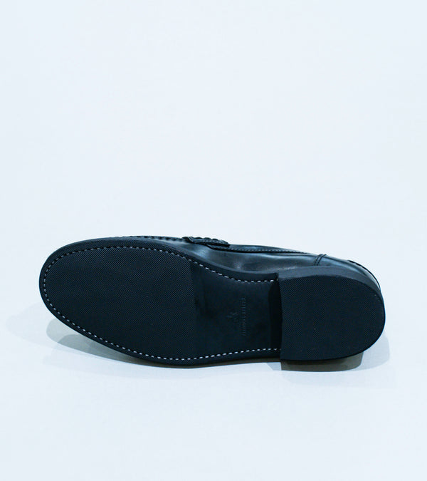 Ludwig Reiter 'College Loafer' (Black Vintage Pull Up Leather)