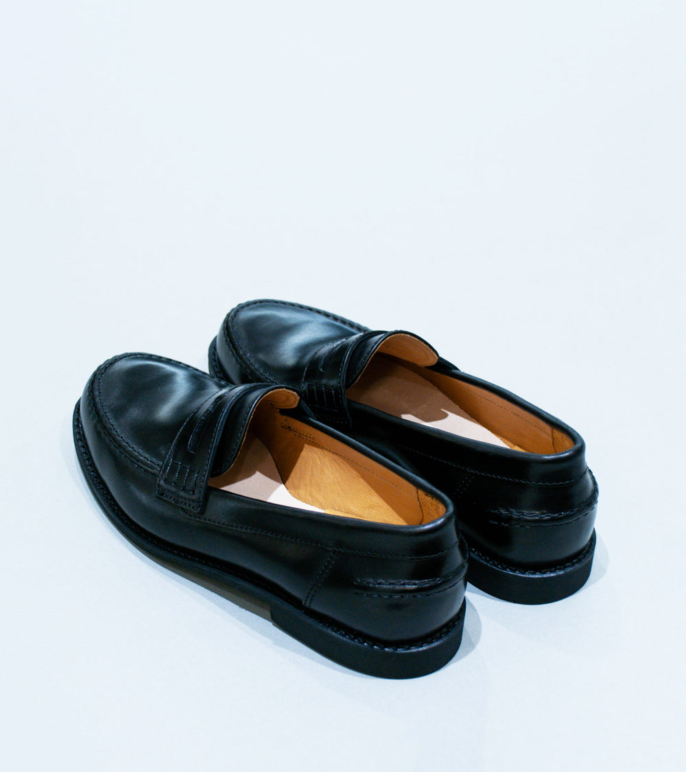 Ludwig Reiter 'College Loafer' (Black Vintage Pull Up Leather)