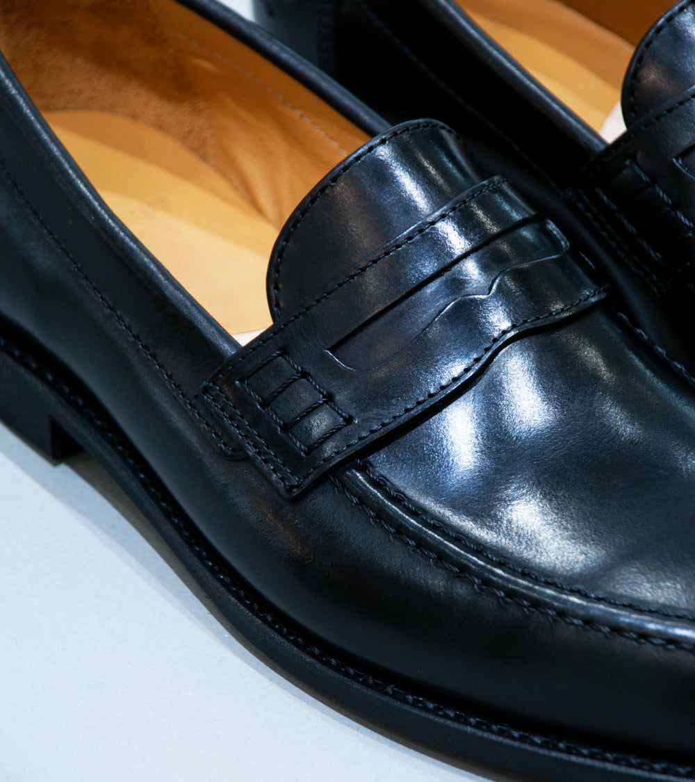 Ludwig Reiter 'College Loafer' (Black Vintage Pull Up Leather)
