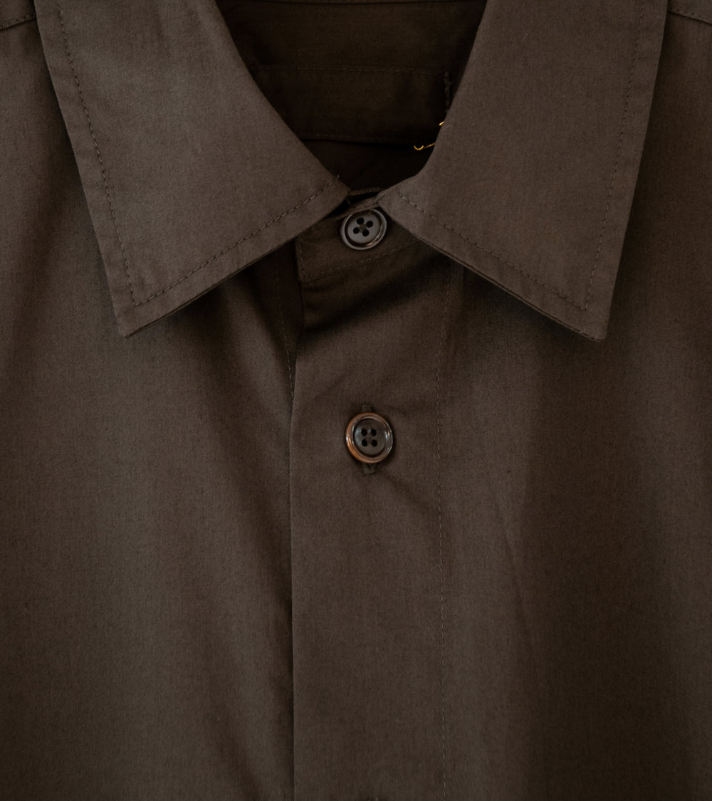 James Coward 'Filter Shirt' (Dark Brown Supima Cotton Twill)