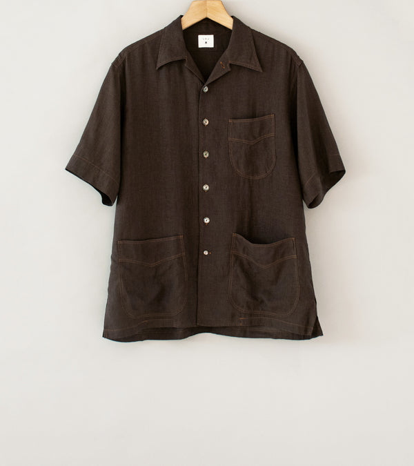 LE.J 'Chiringuito Shirt' (Brown Linen)