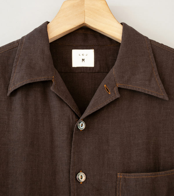 LE.J 'Chiringuito Shirt' (Brown Linen)