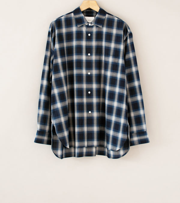 Stein 'Oversized Down Pat Shirt' (Navy Ombre)