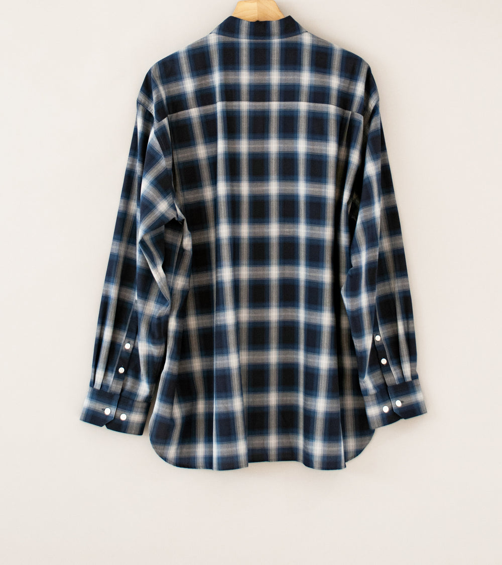 Stein 'Oversized Down Pat Shirt' (Navy Ombre)