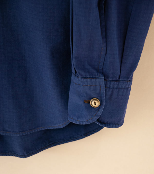 LE.J 'RN Work Shirt' (Navy Cotton Rip Stop)