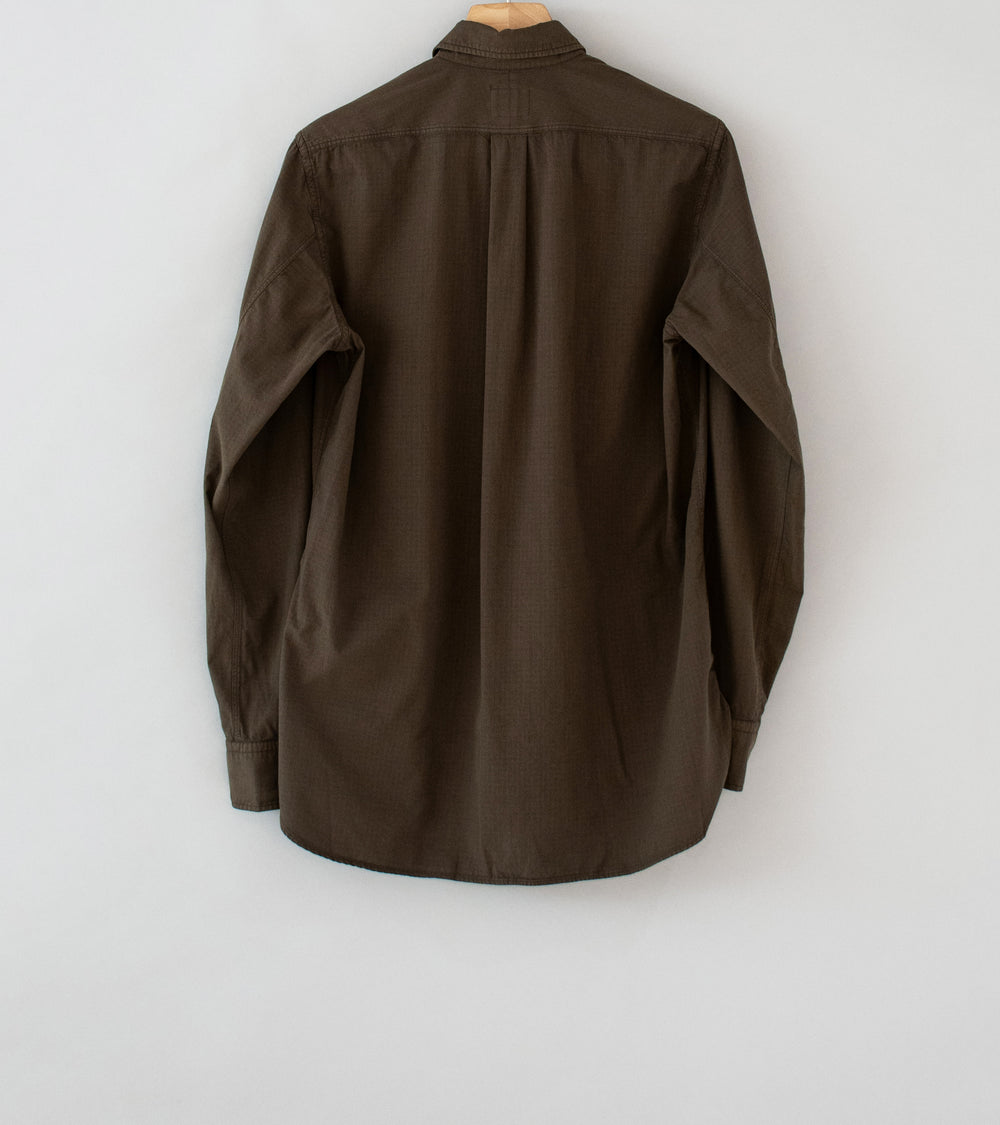 L.E.J 'RN Work Shirt' (Brown Cotton Rip Stop)