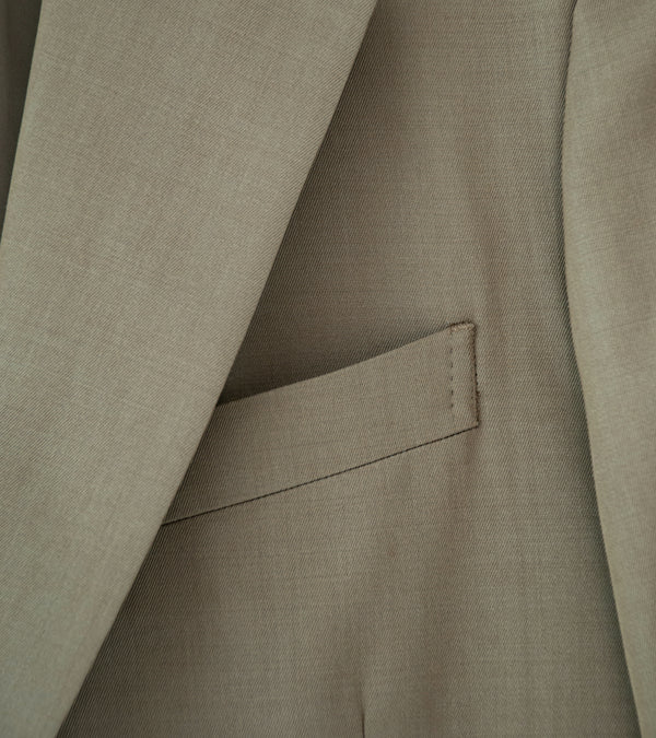 Auralee 'Light Wool Max Gabardine Jacket' (Khaki Chambray)