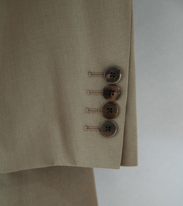 Auralee 'Light Wool Max Gabardine Jacket' (Khaki Chambray)