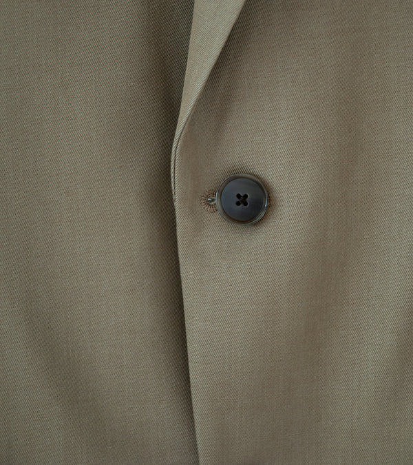 Auralee 'Light Wool Max Gabardine Jacket' (Khaki Chambray)