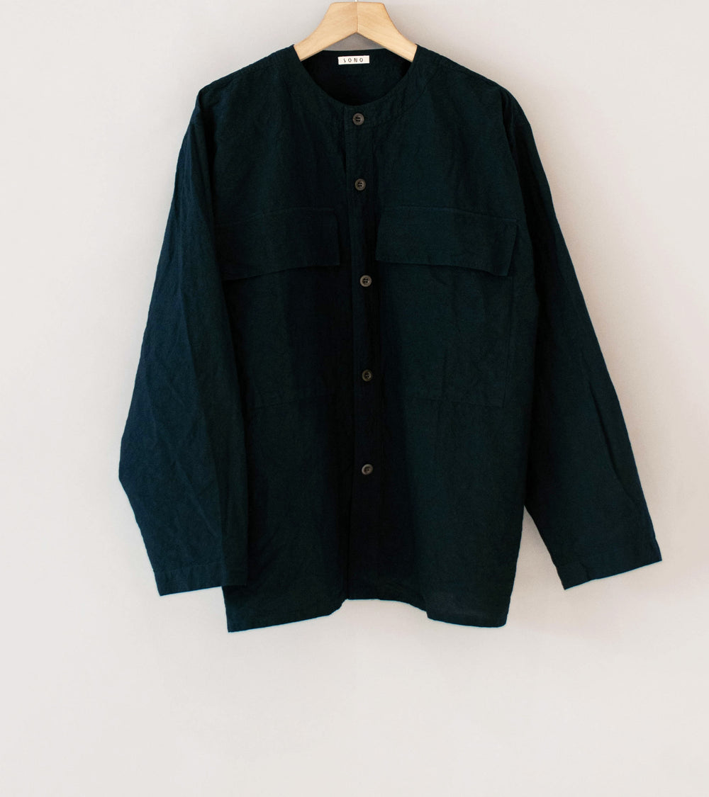 Sono 'Sid Shirt' (Midnight Linen Cotton)