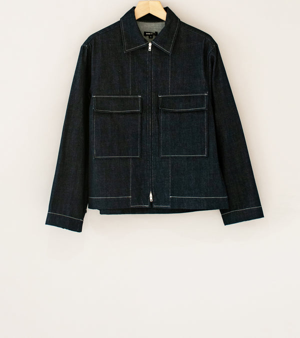 Evan Kinori 'Zip Jacket' (Indigo Organic Cotton Denim)