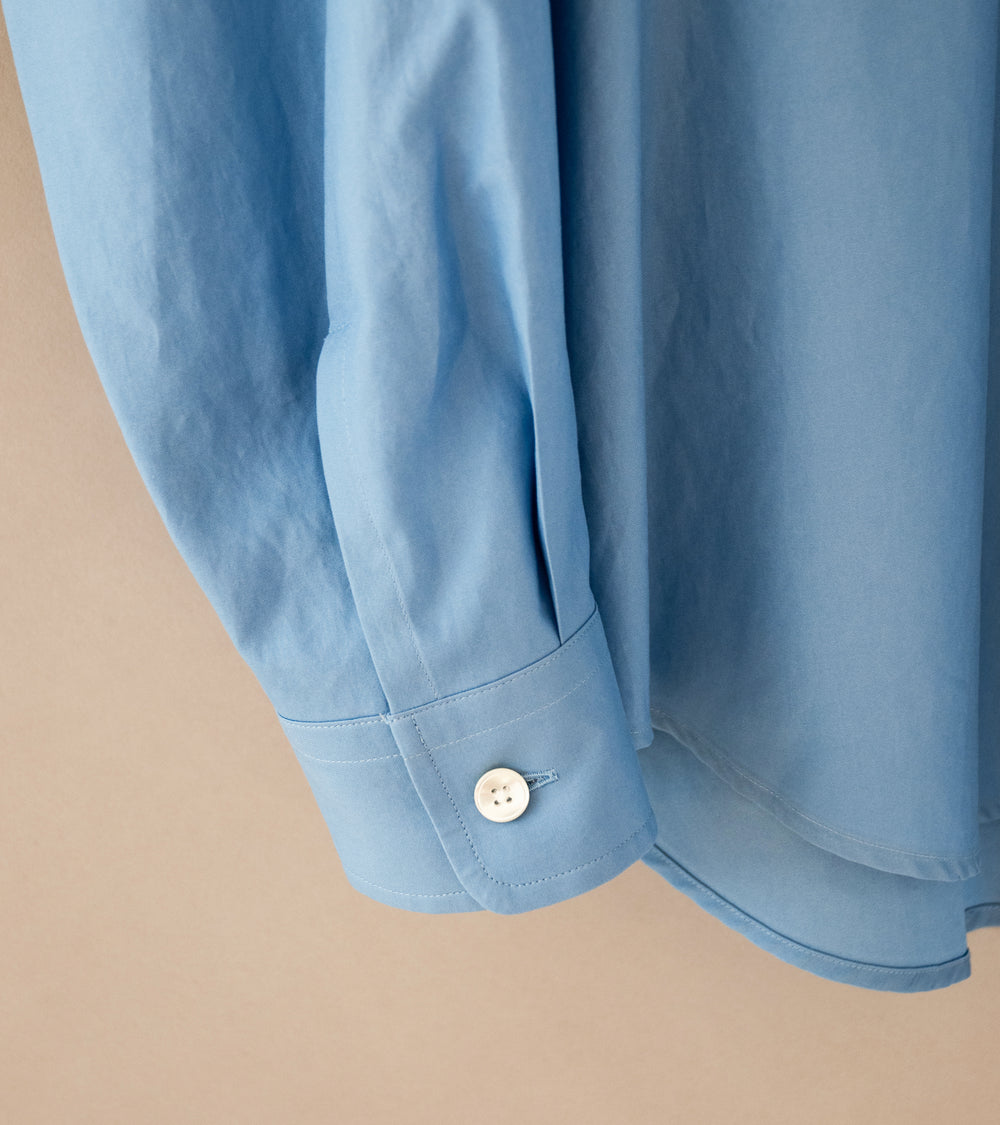 Auralee 'Washed Finx Twill Big Shirt' (Blue)