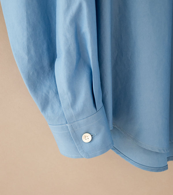 Auralee 'Washed Finx Twill Big Shirt' (Blue)
