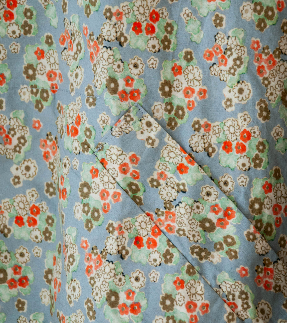 Sono 'Huckle Hoodie' (Dust Blue Floral Cotton)