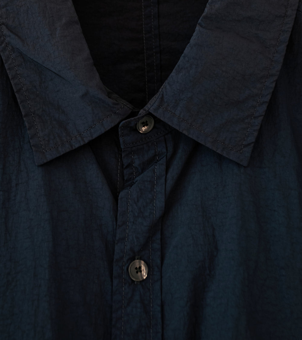 Aton 'Shirt Jacket' (Navy Hand Dyed Nylon)