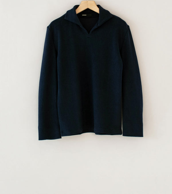 DERRICK 'Bankside Top' (Oxford Blue Near Velvet Towelling)
