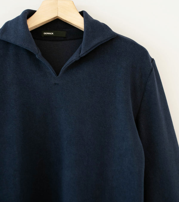 DERRICK 'Bankside Top' (Oxford Blue Near Velvet Towelling)