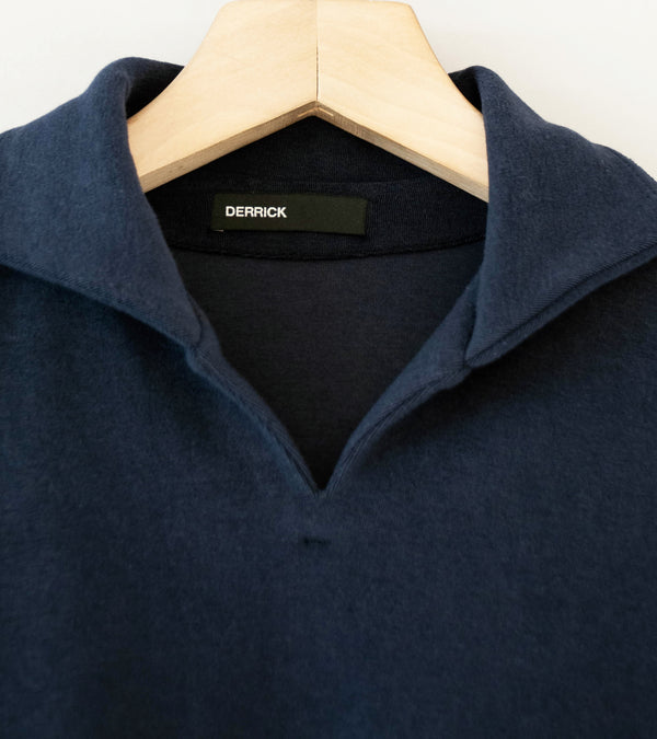 DERRICK 'Bankside Top' (Oxford Blue Near Velvet Towelling)