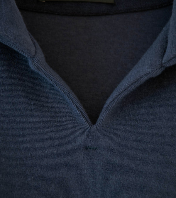 DERRICK 'Bankside Top' (Oxford Blue Near Velvet Towelling)