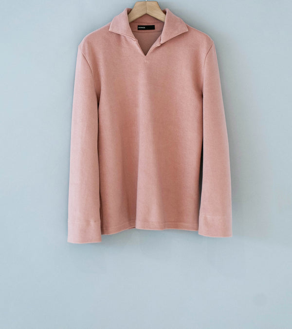DERRICK 'Bankside Top' (Ash Pink Near Velvet Towelling)