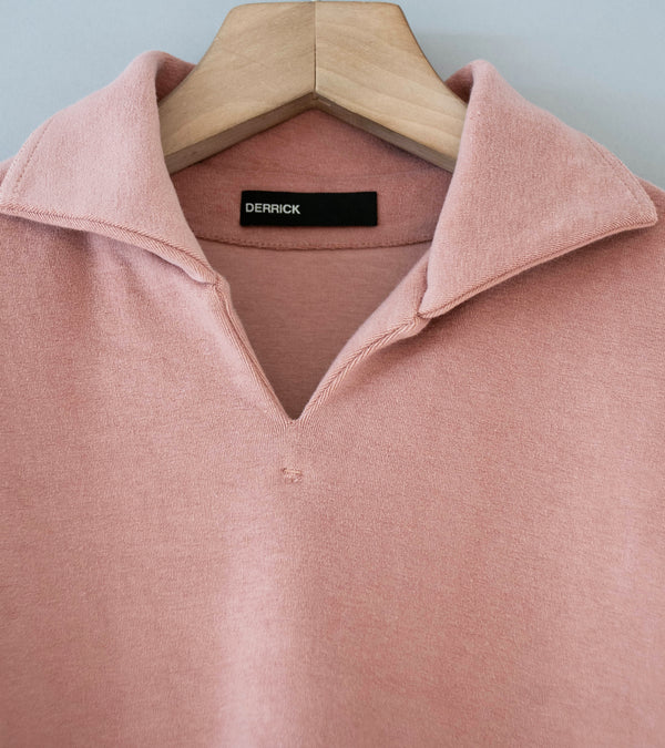 DERRICK 'Bankside Top' (Ash Pink Near Velvet Towelling)