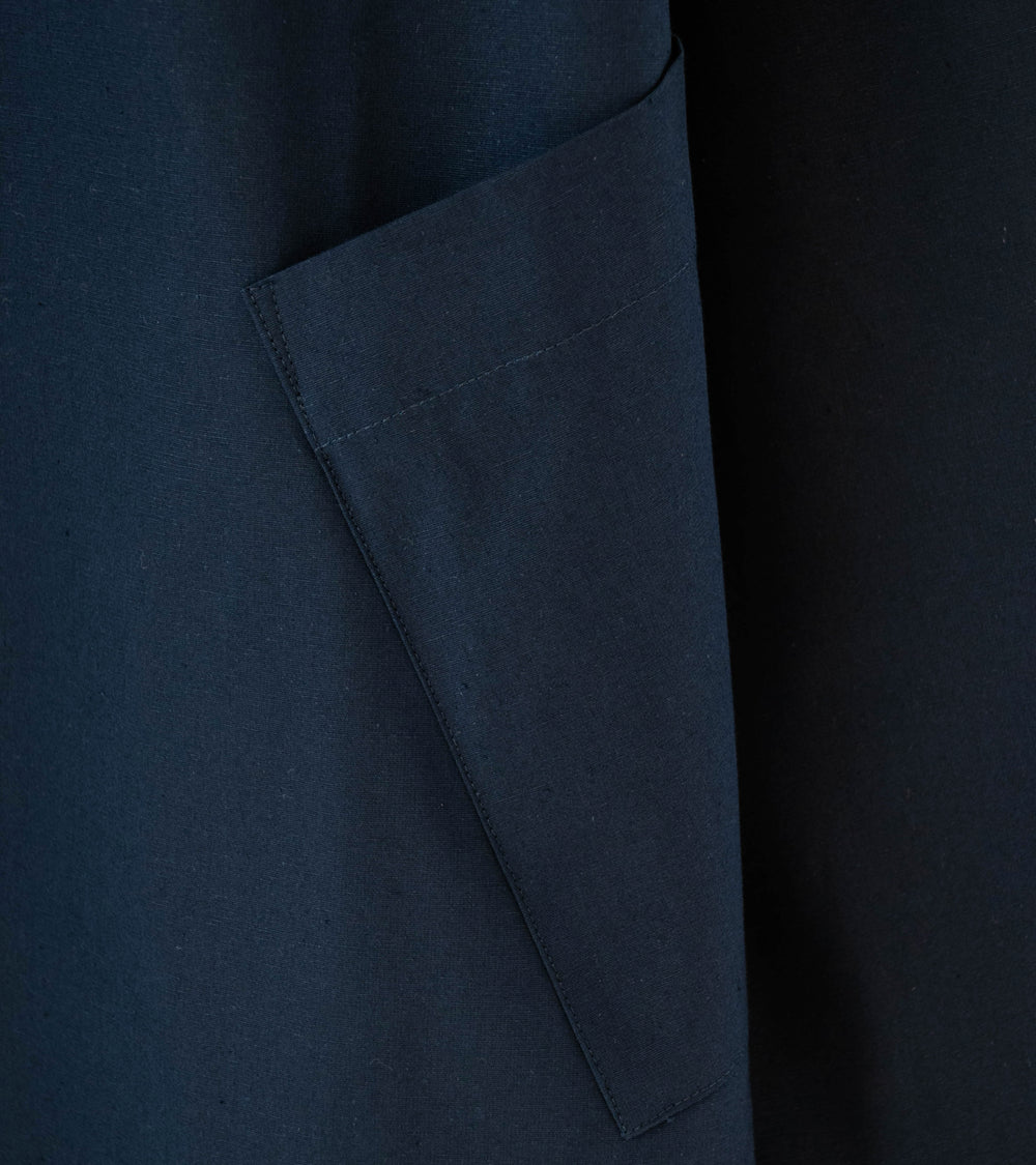 DERRICK 'Relay Shirt' (Studio Blue Cotton Silk Slubbed Weathercloth)