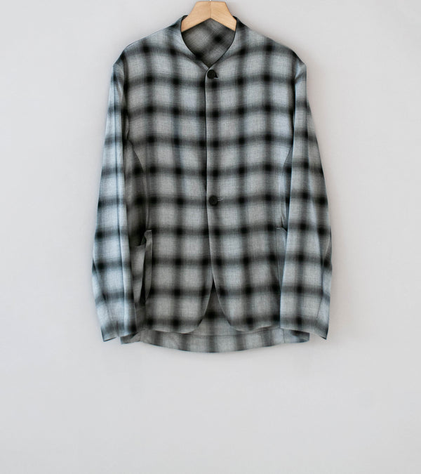 DERRICK 'Company SB Jacket' (Grey Black Pyjama Viscose Shadow Check)