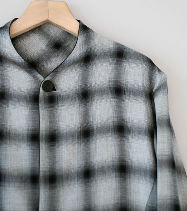 DERRICK 'Company SB Jacket' (Grey Black Pyjama Viscose Shadow Check)