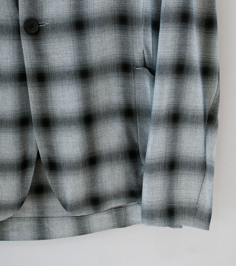 DERRICK 'Company SB Jacket' (Grey Black Pyjama Viscose Shadow Check)