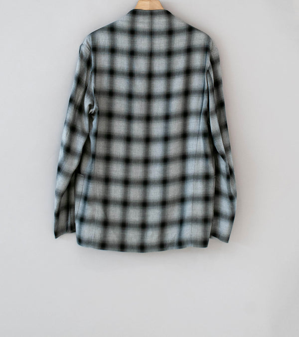 DERRICK 'Company SB Jacket' (Grey Black Pyjama Viscose Shadow Check)