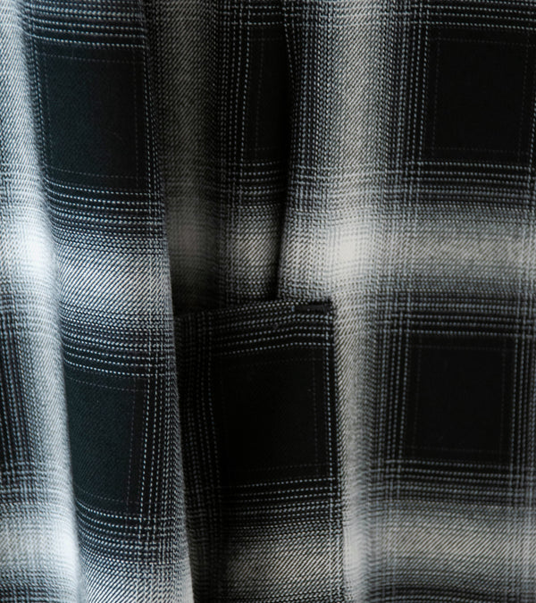 DERRICK 'Company SB Jacket' (Black Grey Pyjama Viscose Shadow Check)