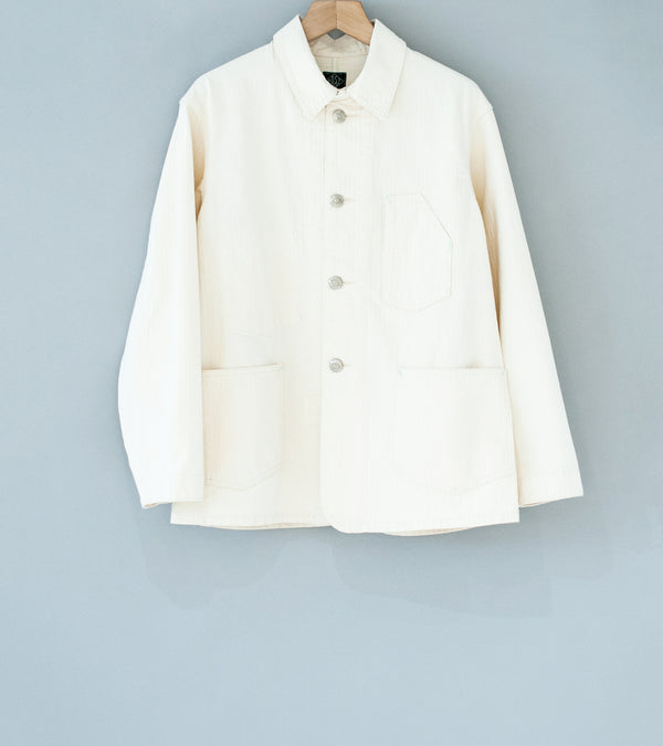 Post Overalls 'No.1 Jacket' (Natural Herringbone Twill Cotton)