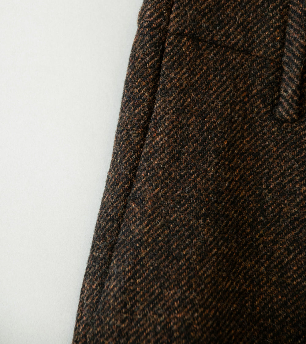 DERRICK 'Stash Trouser' (Earth Chambray Japanese Woven British Wool Gabardine)