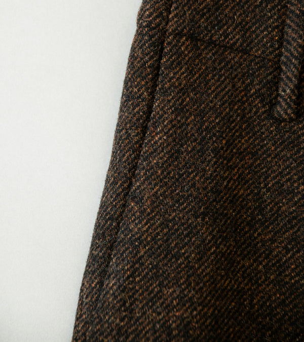DERRICK 'Stash Trouser' (Earth Chambray Japanese Woven British Wool Gabardine)