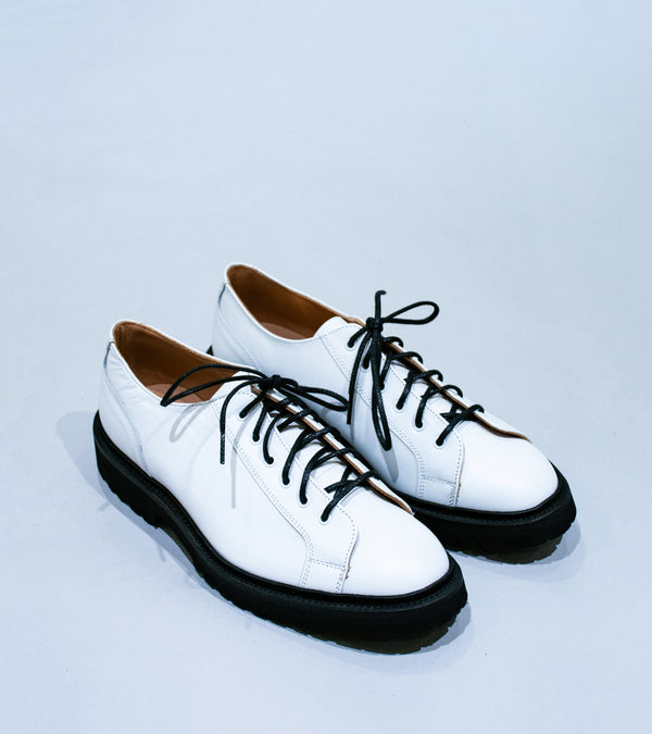 James Coward 'Trickers Monkey Shoe' (White Calf Leather)