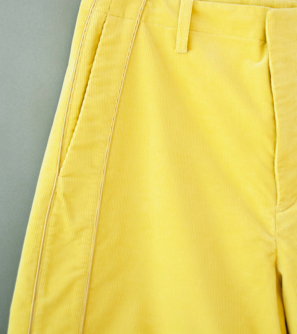 DERRICK 'Cord Transit Trouser' (Sulphur Italian Pontoglio Corduroy)